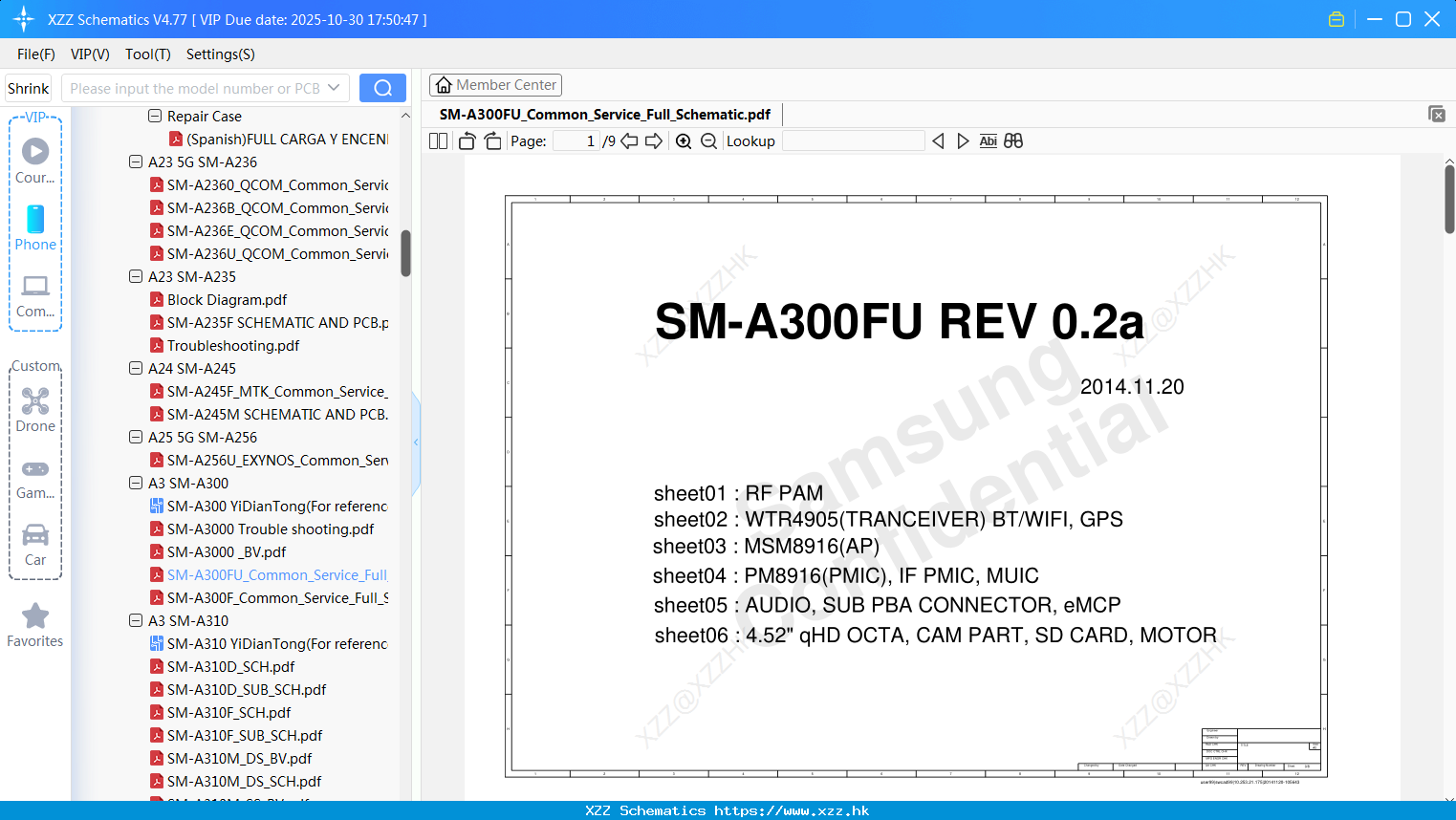 Samsung SM-A300FU_Common_Service_Full_Schematic